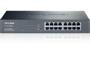 TP-Link TL-SG1016DE: Smart Gigabit Switch 16 Port, Easy-Smart, VLAN, QoS, Green IT