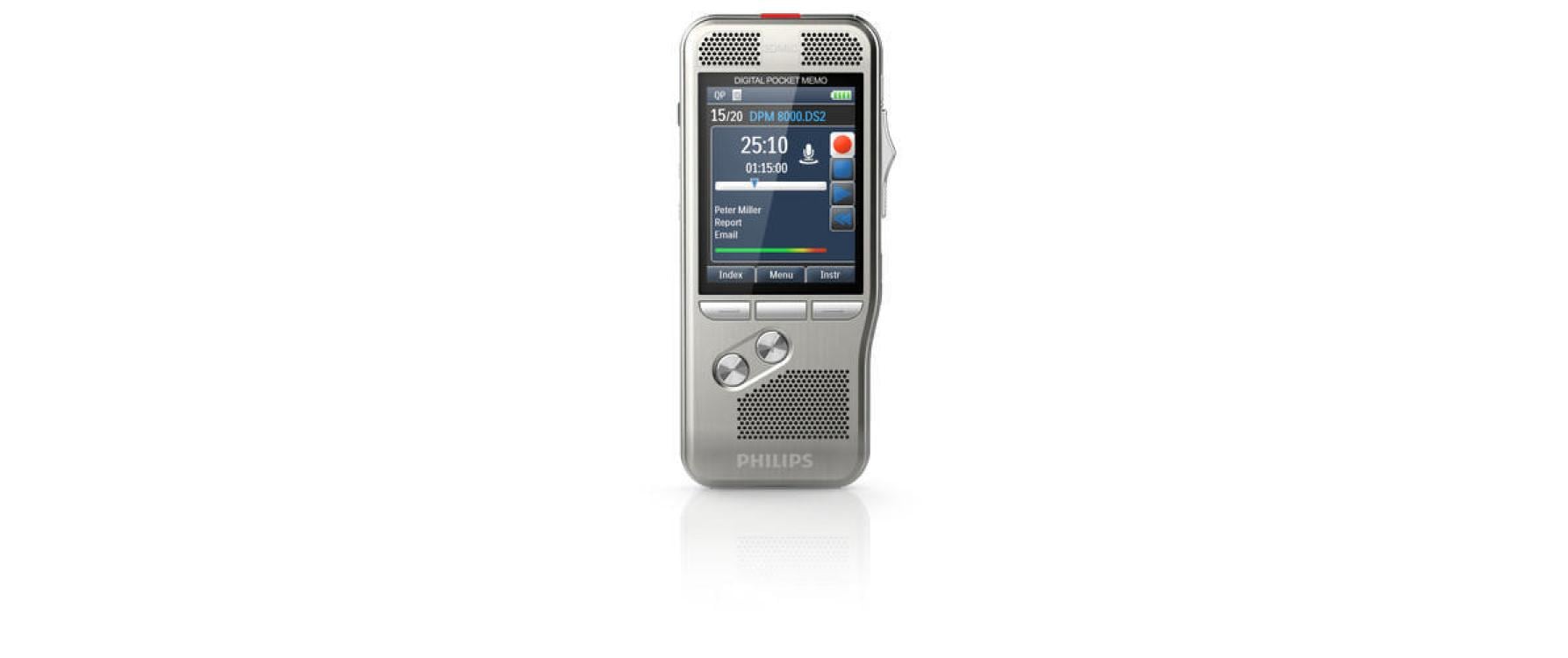 258810 - Mediatech Philips Digital Pocket Memo 8100 Integrator Mit Schiebeschalter INT, ohne Software kaufen Schweiz | Mediatech.ch
