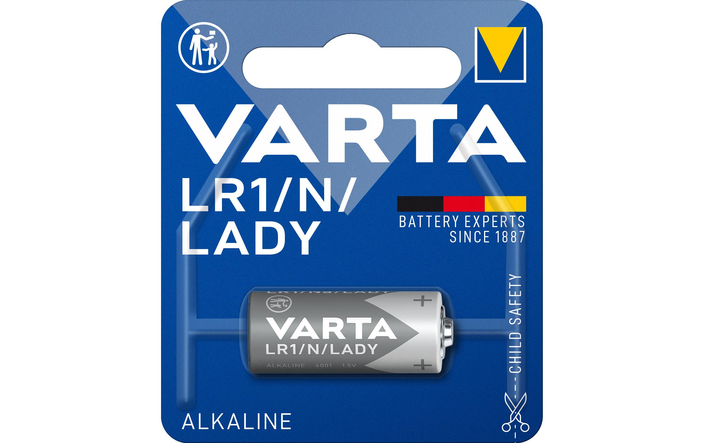 262329 - Mediatech VARTA Knopfzelle LADY/LR1, 1.5V, 1Stk 1 Stück, Blister Verpackung kaufen Schweiz | Mediatech.ch