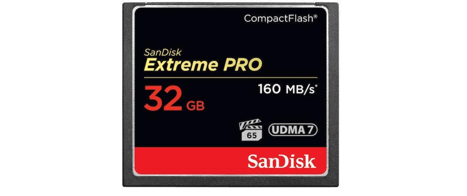 267418 - Mediatech SanDisk CF Card 32GB Extreme Pro 1067x 160MB/sec, UDMA