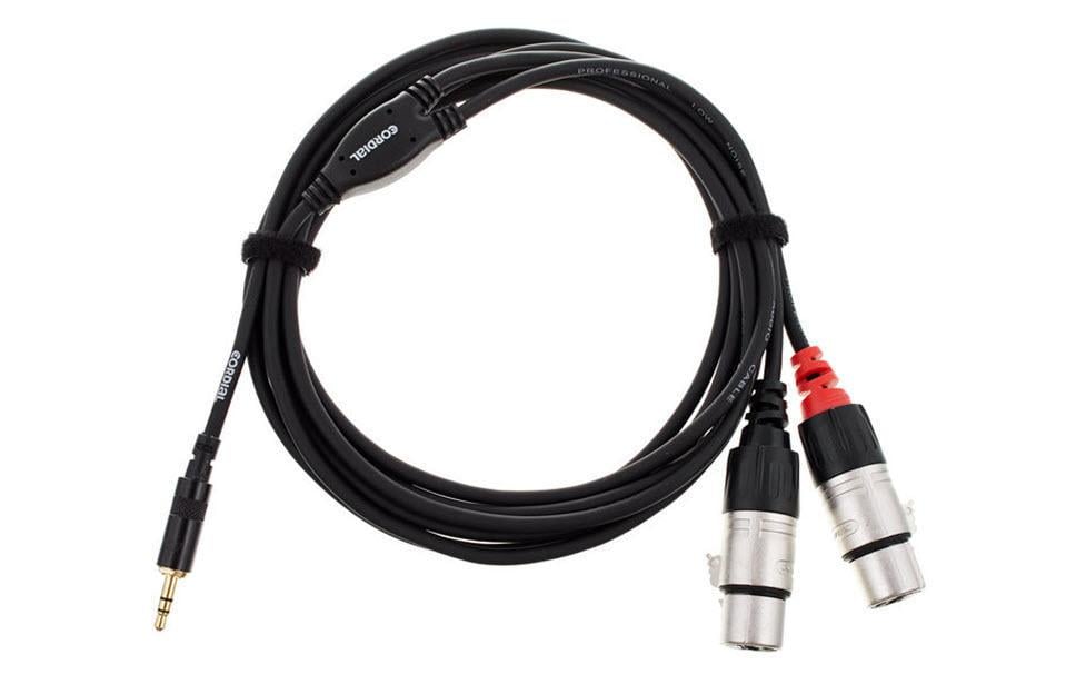 289213 - Mediatech Cordial CFY 1.8 WFF 3.5mm Stereo Klinke - 2x XLRf, 1.8m kaufen Schweiz | Mediatech.ch