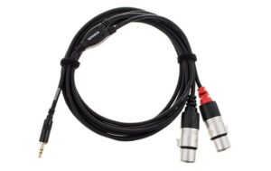 Cordial CFY 3 WFF 3.5mm Stereo Klinke - 2x XLRf, 3m