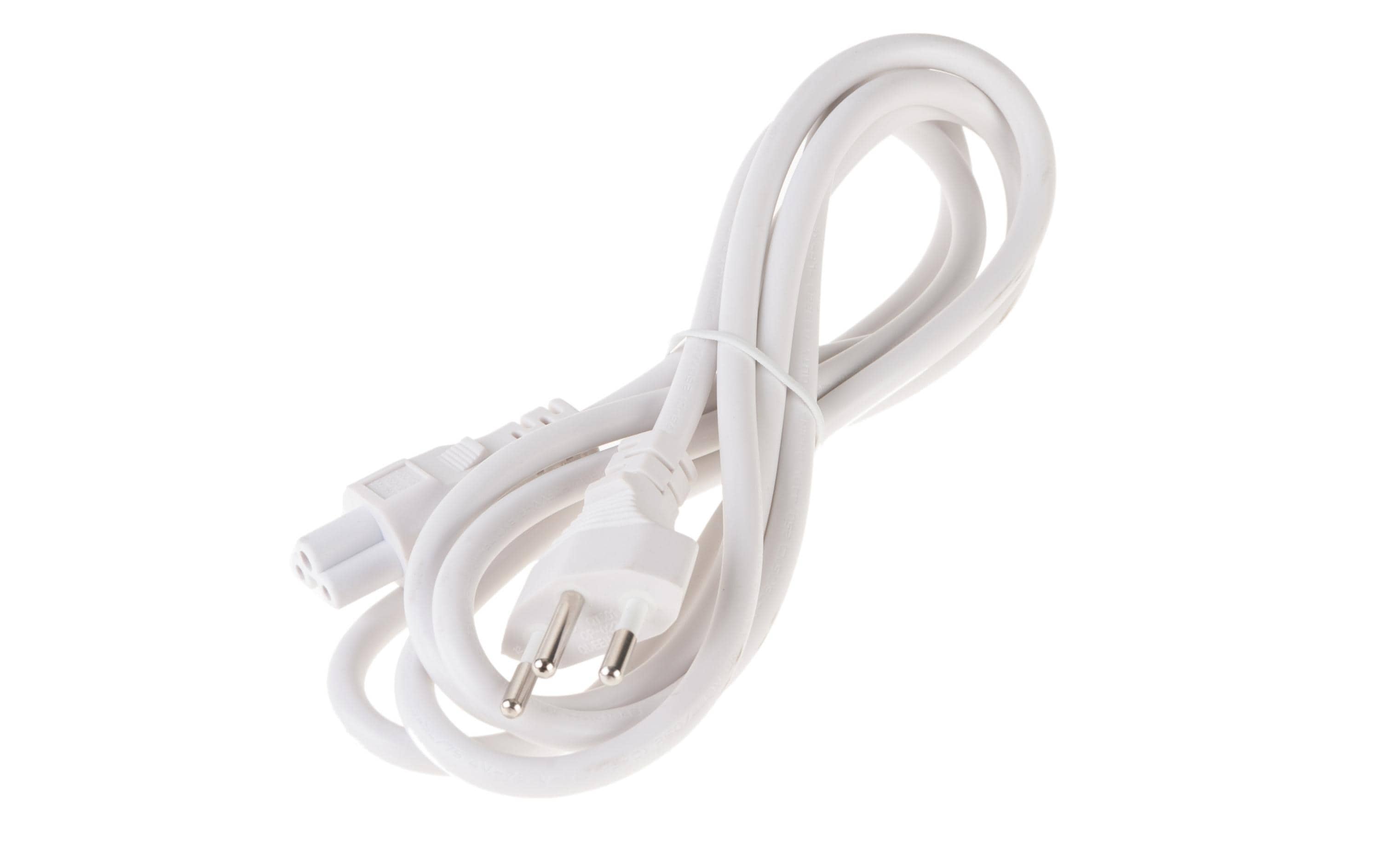 290093 - Mediatech Diggelmann Netzkabel 250V / 2.5A, 2m, 3 polig Stecker Typ12, C5, weiss kaufen | Mediatech.ch