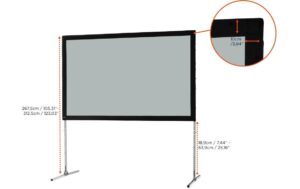 290685_1 - Mediatech Celexon, Mobil Expert, Leinwand, 16:10 Faltrahmen, 366x229cm, Rückprojektionstuch