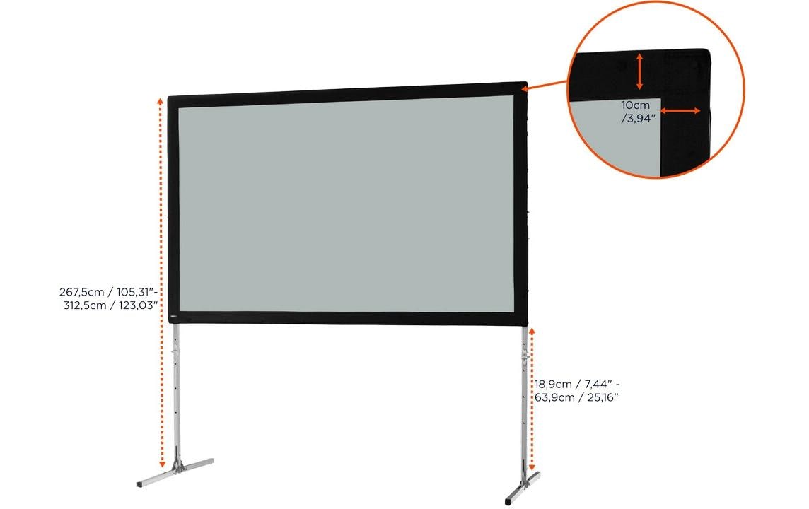 290685_1 - Mediatech Celexon, Mobil Expert, Leinwand, 16:10 Faltrahmen, 366x229cm, Rückprojektionstuch