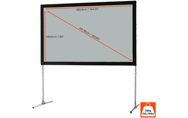 290685_5 - Mediatech Celexon, Mobil Expert, Leinwand, 16:10 Faltrahmen, 366x229cm, Rückprojektionstuch