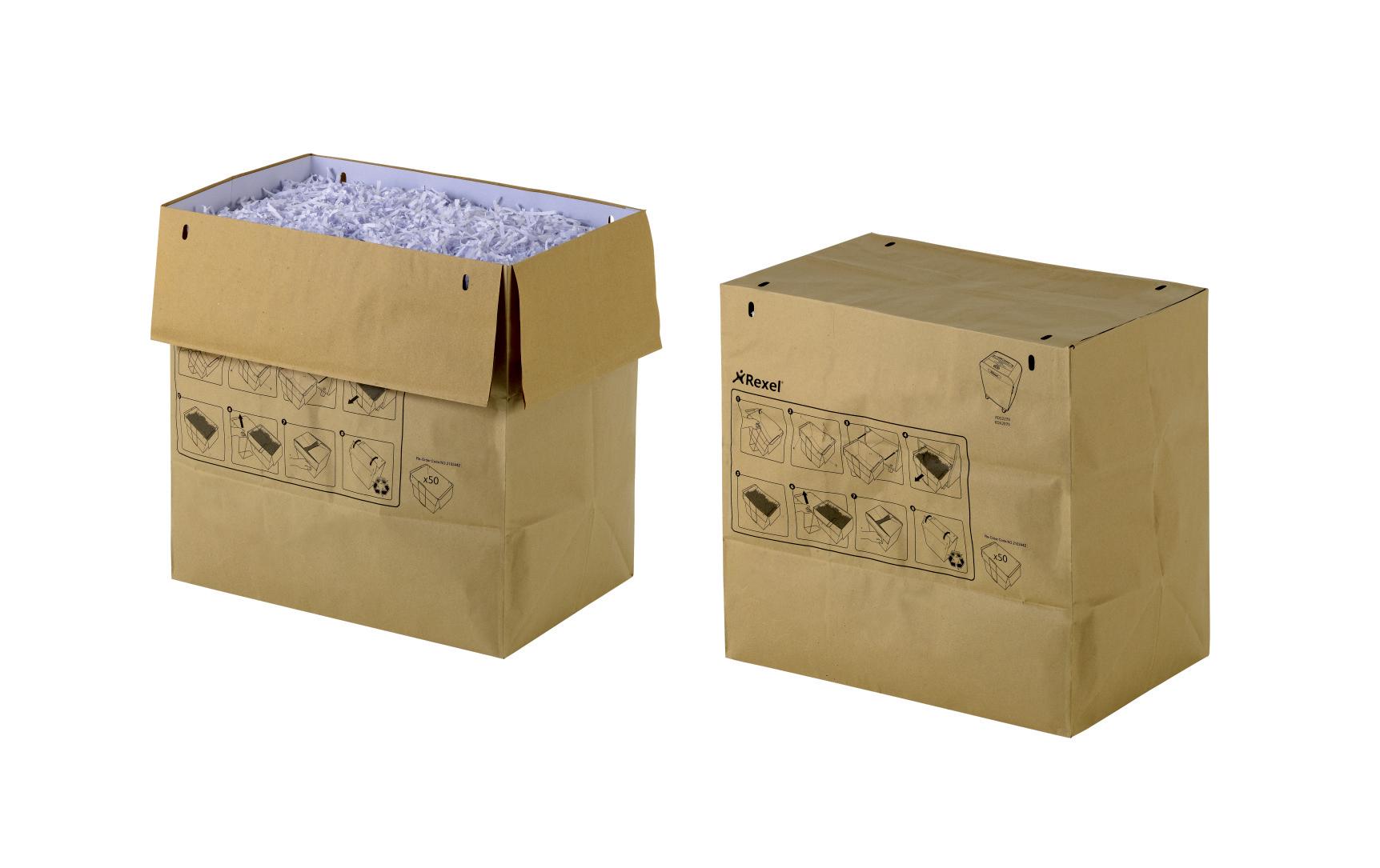 312609_1 - Mediatech Rexel recycelbare Abfallsäcke 70Liter 50 Stk., passt zu Mercury RDX2070 & RDS2270