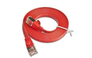 SLIM Slimpatchkabel 1.5m, Rot, Cat.6 Flach, STP geschirmt