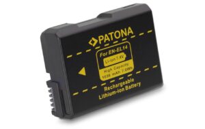 PATONA Akku EN-EL14, 1030 mAh /7.4V für D3100, D3200, D5100, D5200, D5300