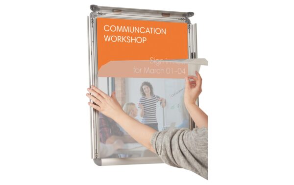 316754_4 - Mediatech Nobo Plakatrahmen Wand A2 Aluminium Plakatrahmen A2, wetterfest,