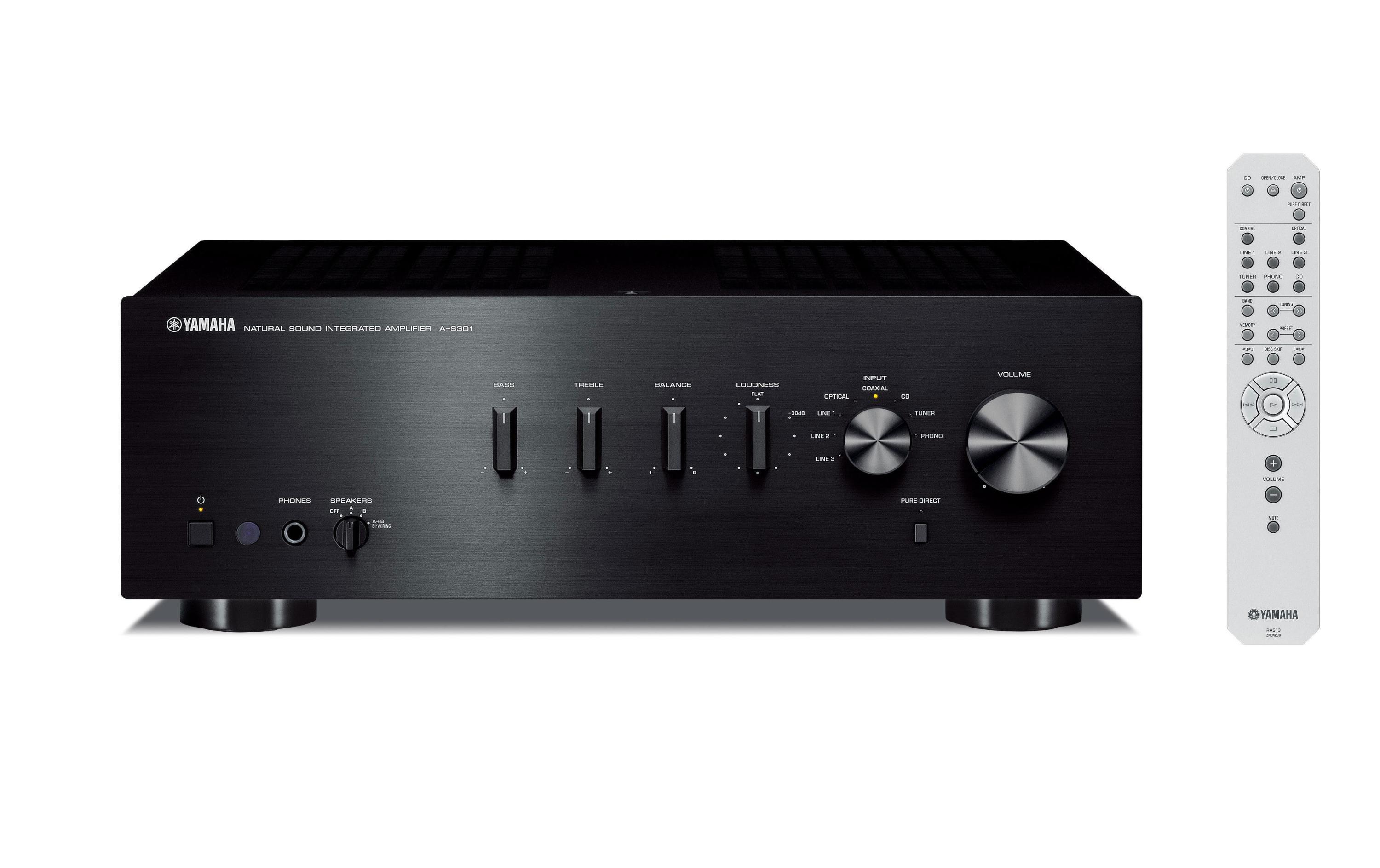 Yamaha A-S301-B, Stereo Vollverstärker 2x 95Watt, Pure Direct, Schwarz kaufen Schweiz | Mediatech.ch