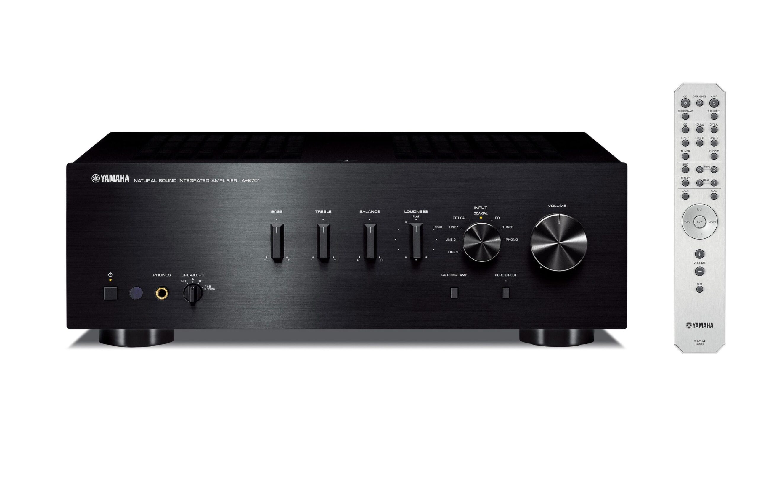 321182 - Mediatech Yamaha A-S701-B, Stereo Vollverstärker 2x 160Watt, Pure Direct, Schwarz kaufen Schweiz | Mediatech.ch