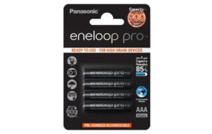 Panasonic Akku eneloop pro 4x AAA 930mAh 4er Pack AAA, 930mAh, 1.2V, vorgeladen