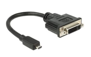 Monitorkonverter Micro-D HDMI zu DVI nur für onboard-Micro-D HDMI, schwarz