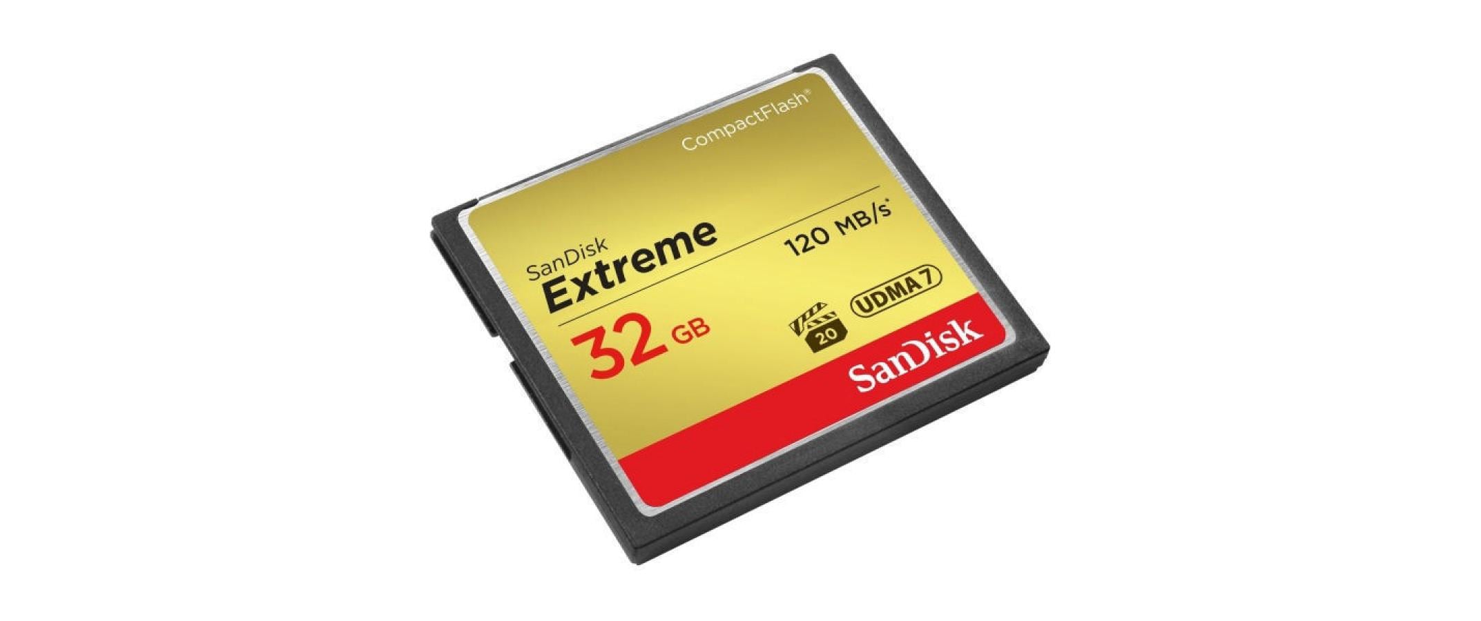 328822 - Mediatech SanDisk CF Card 32GB Extreme 800x 120MB/sec, UDMA