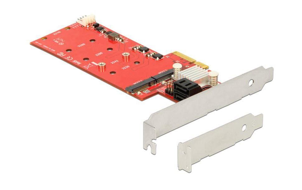 331240 - Mediatech DeLock PCI-Express-x4 RAID-Kontroller 2x SATA 6Gbps. LowProfile kaufen Schweiz | Mediatech.ch