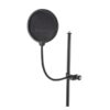 331726 - Mediatech K&M 23956, Popschutz für Mikrofone Nylon, Schwanenhals, Montage an Mic Stativ