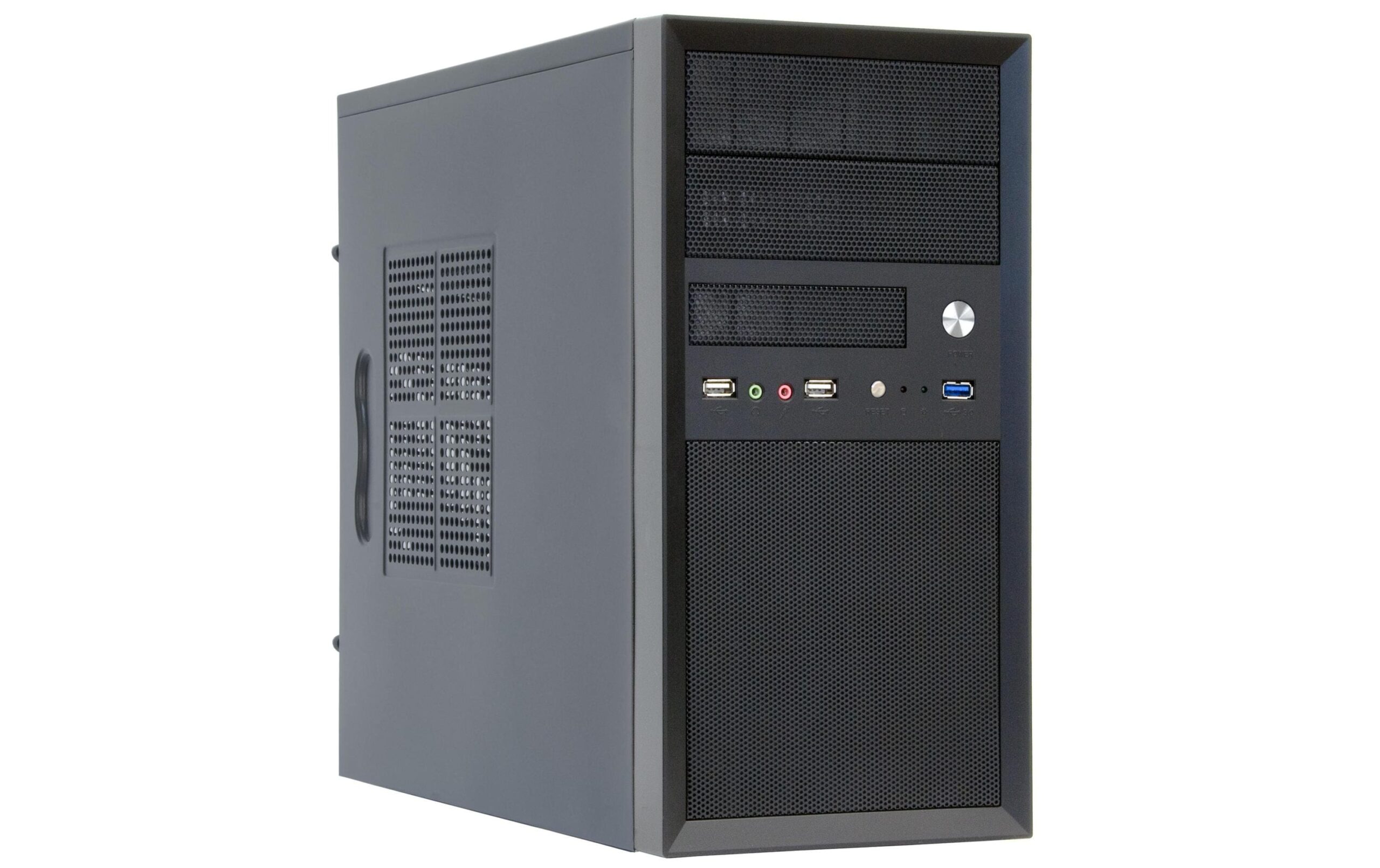 351957 - Mediatech Chieftec mATX Gehäuse CT-01B, black 2x 5.25 ext., 3 x3.5, 1x 2.5, 350Watt kaufen Schweiz | Mediatech.ch