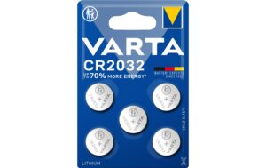 Varta, Knopfzelle CR2032, 5 Stück, Blister Verpackung