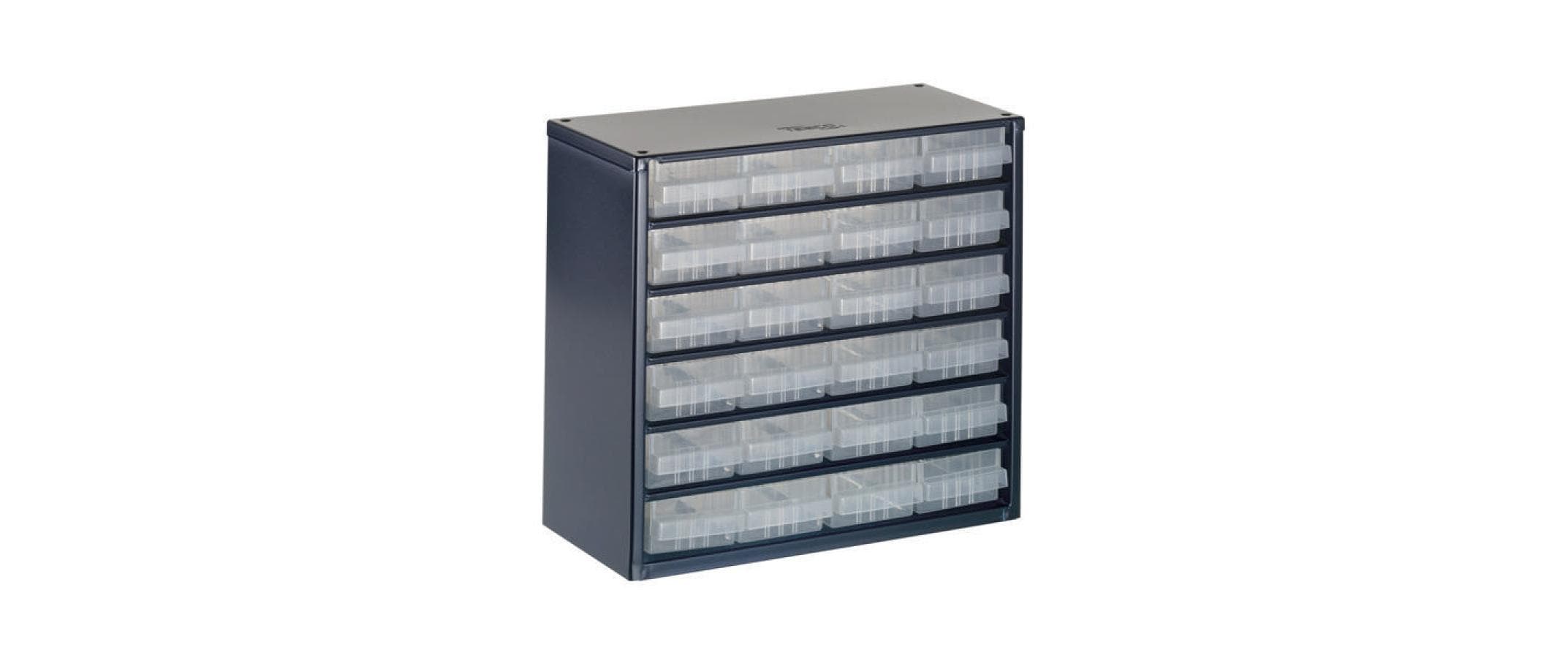 366455 - Mediatech Raaco Stahlmagazin 624-01 24 unterteilbare Schubladen, aus Stahl kaufen Schweiz | Mediatech.ch