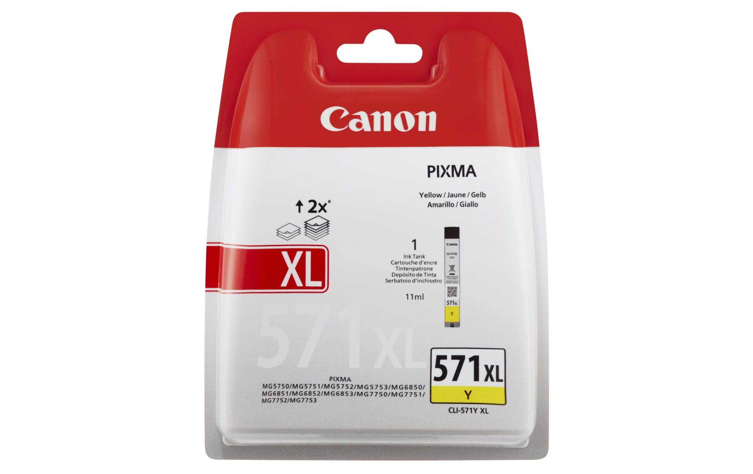 368619 - Mediatech Tinte Canon CLI-571Y XL yellow, 11ml PIXMA MG5450/MG6350/iP7250