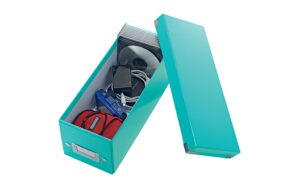 370033_1 - Mediatech Leitz Aufbewahrungsbox CD eisblau für 30 CD-Hüllen, zusammenfaltbar