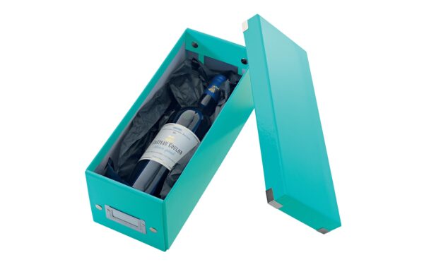 370033_2 - Mediatech Leitz Aufbewahrungsbox CD eisblau für 30 CD-Hüllen, zusammenfaltbar