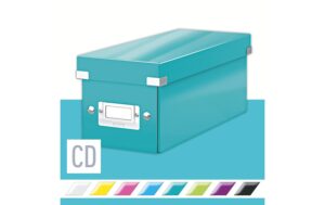 370033_3 - Mediatech Leitz Aufbewahrungsbox CD eisblau für 30 CD-Hüllen, zusammenfaltbar