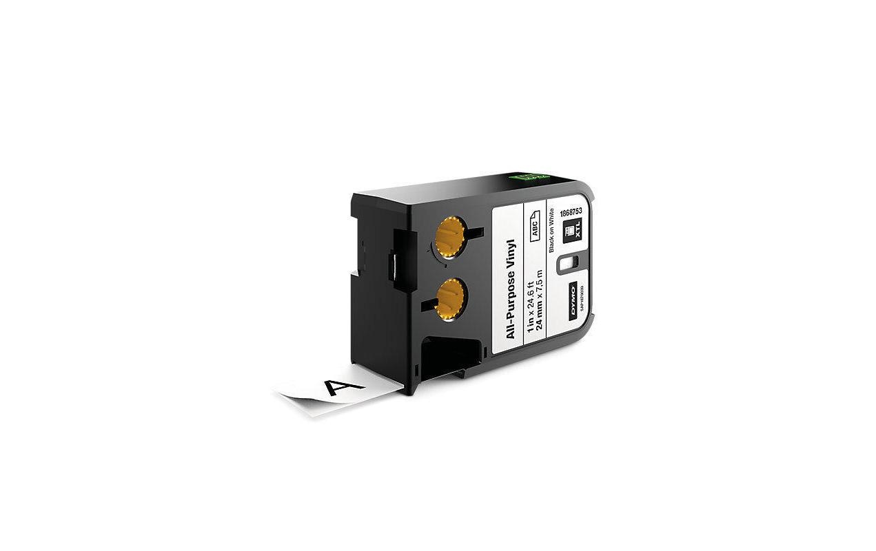 375185 - Mediatech DYMO XTL Schriftband, Vinyl schwarz auf weiss, 24mm x 7m kaufen Schweiz | Mediatech.ch