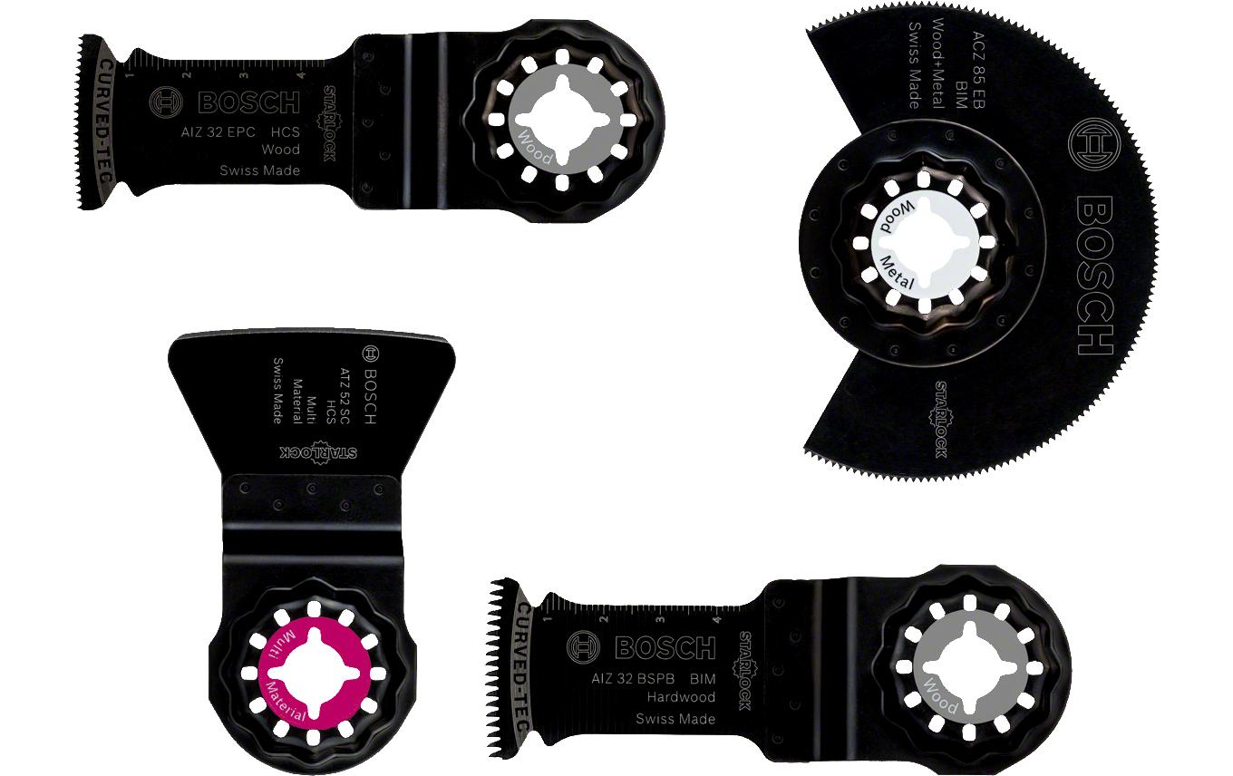 BOSCH Zubehörset Multifunktionswerkzeuge 4-teilig für Boden-/Einbauarbeiten