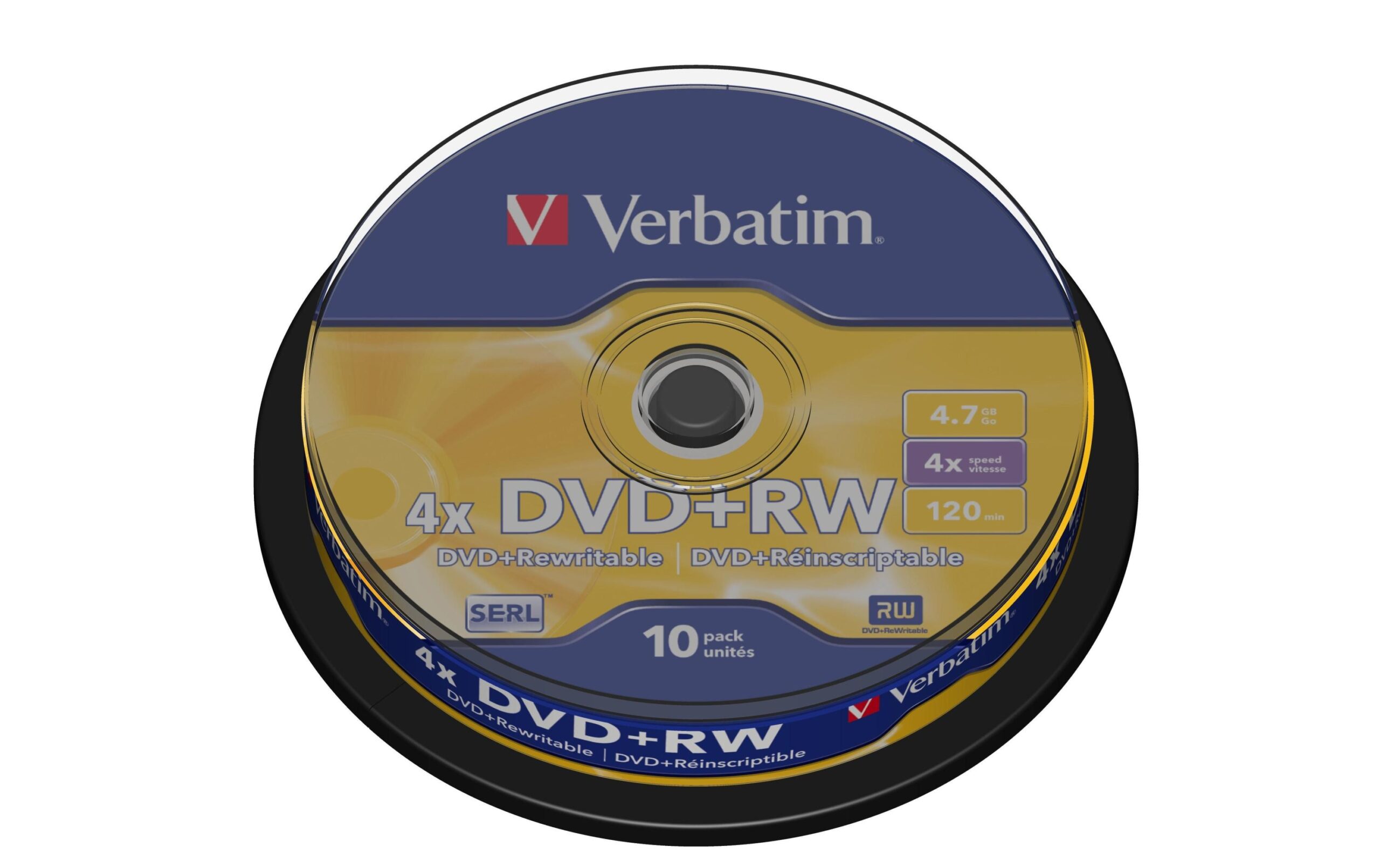 38311 - Mediatech Verbatim DVD+RW 4.7GB, 4x,10er Spindel n.bedruckbar / mit Logo