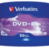 38434 - Mediatech Verbatim DVD+R Medien 4.7GB,16x,50er Spind n.bedruckbar / mit Logo, Scratch Resistant