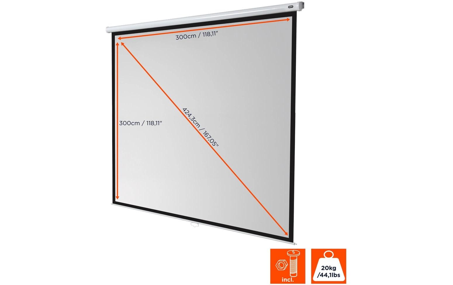 386510_1 - Mediatech Celexon, Rollo Economy, Leinwand, 1:1 manuell, 300x300cm