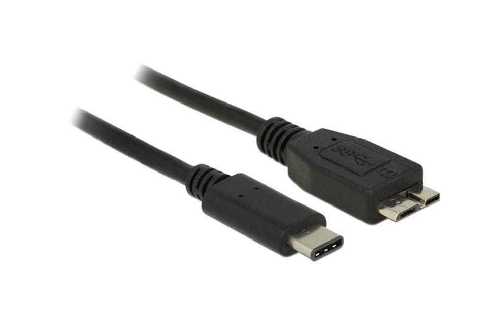 392040 - Mediatech Delock USB3.1 Kabel MicroB St. - Typ-C St. 0.5m, 10Gbps, Gen2, schwarz kaufen Schweiz | Mediatech.ch