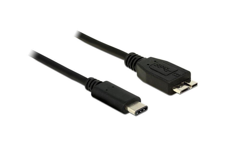 392041 - Mediatech Delock USB3.1 Kabel MicroB St. - Typ-C St. 1m, 10Gbps, Gen2, schwarz kaufen Schweiz | Mediatech.ch