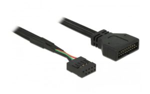 USB Kabel intern 45cm, Pinheader USB3-Stecker zu USB2 Buchse