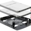 Delock HDD Einbausatz, 2x 2.5 HDD in 3.5 schwarz