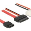 419161 - Mediatech SATA2 Kabel für Slimline Geräte(ODD), 50cm SATA+Power, 7+6 Pin Anschluss, 5 Volt Molex