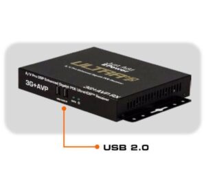 Just Add Power JP-UL-518AVP IP Receiver, HDMI, PoE, USB, Audio, 4K