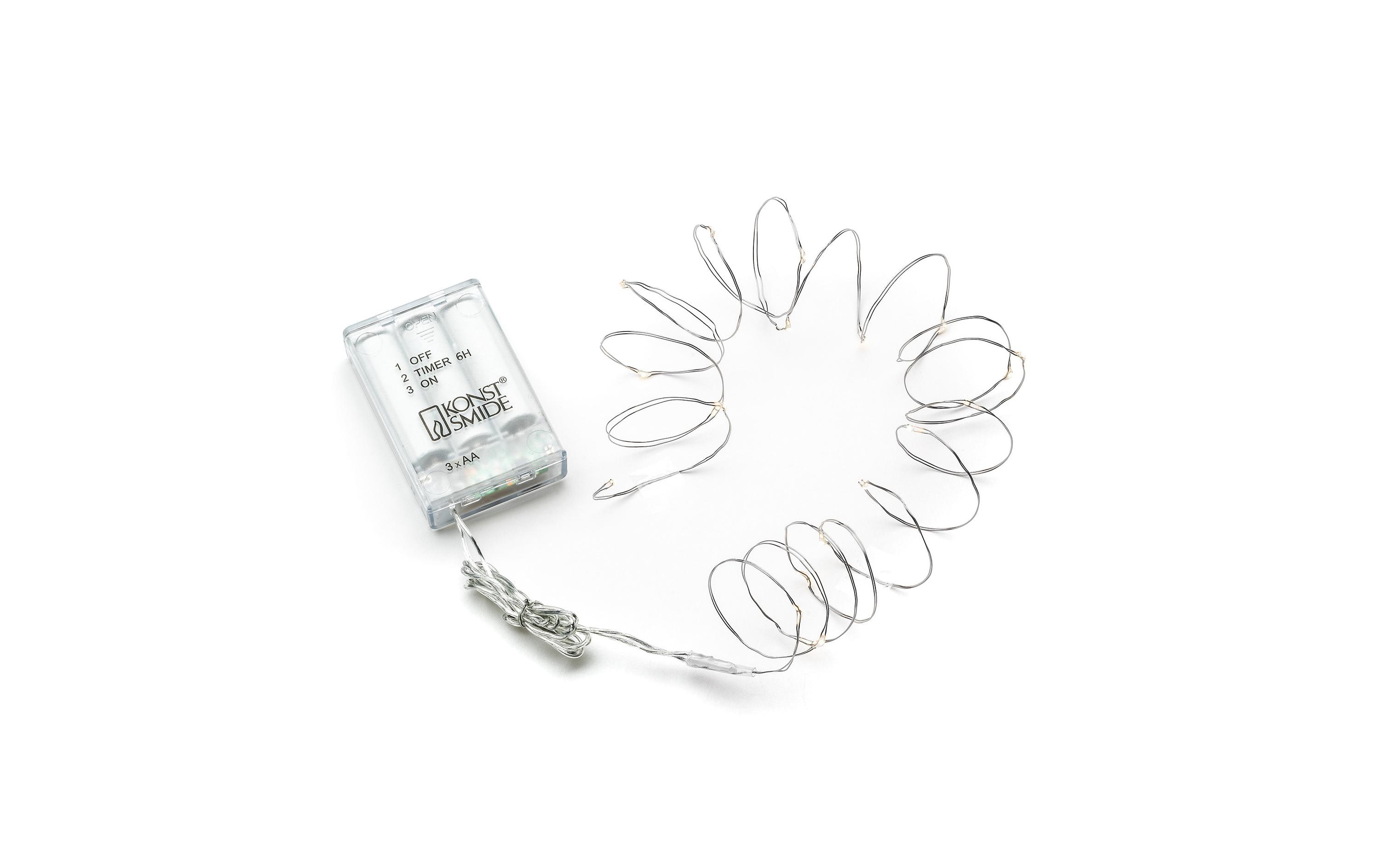 428432 - Mediatech Konstsmide LK Micro LED, 20 LED, Silber Batteriebetrieb, 6h Timer kaufen Schweiz | Mediatech.ch