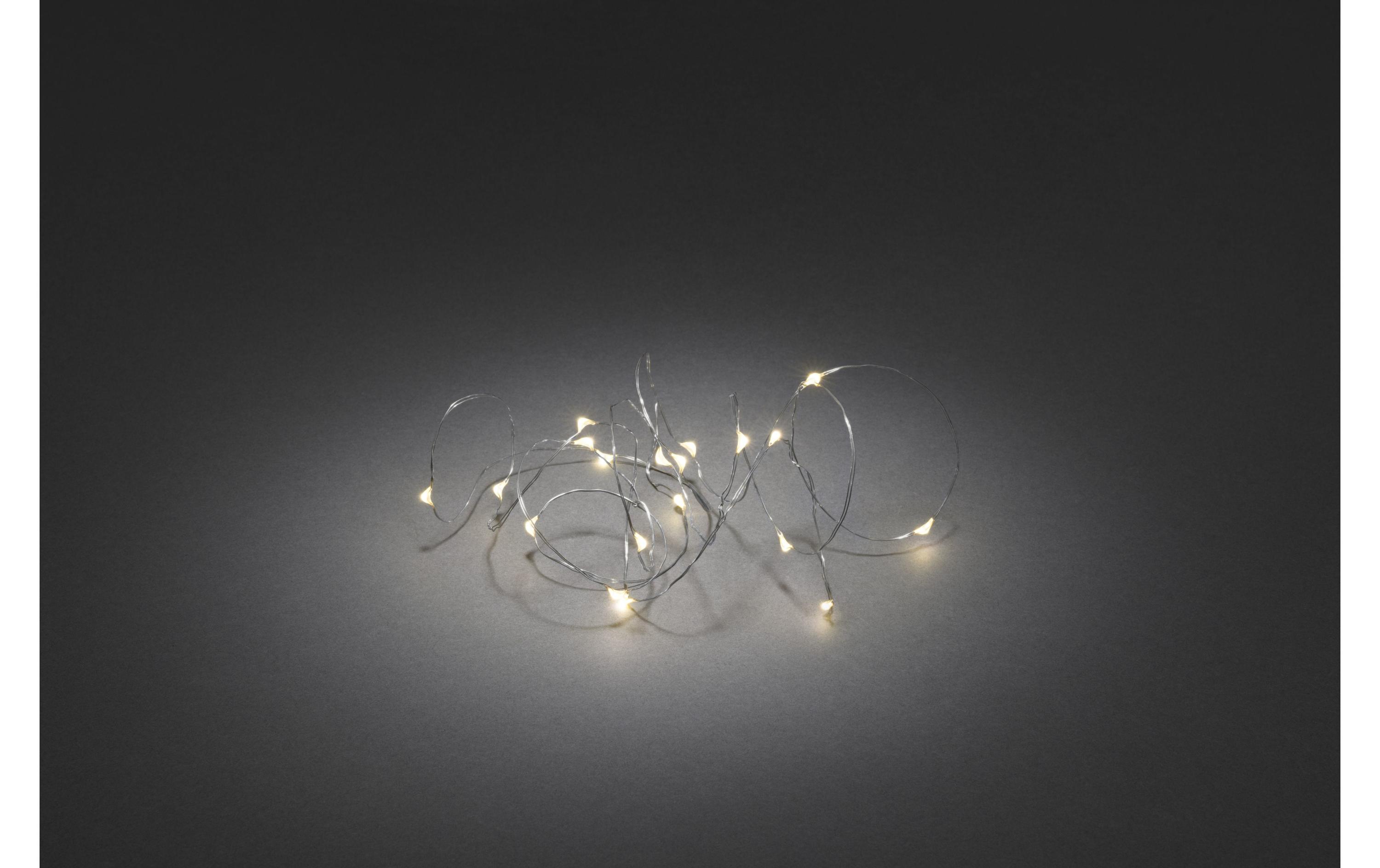 428435_1 - Mediatech Konstsmide LK Micro LED, 40 LED, Silber Batteriebetrieb, 6h Timer