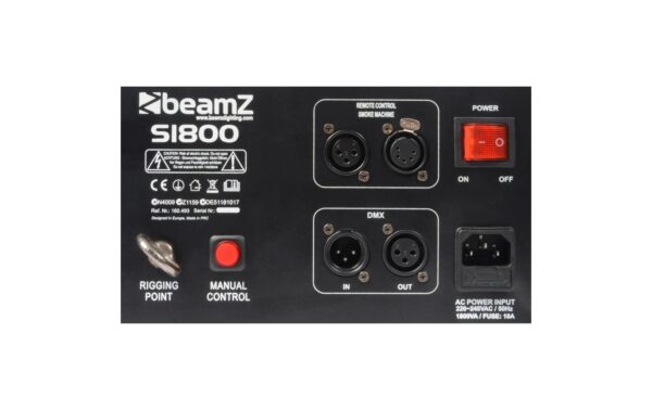 BeamZ S1800 Nebelmaschine, DMX, Horizontal/Vertikal