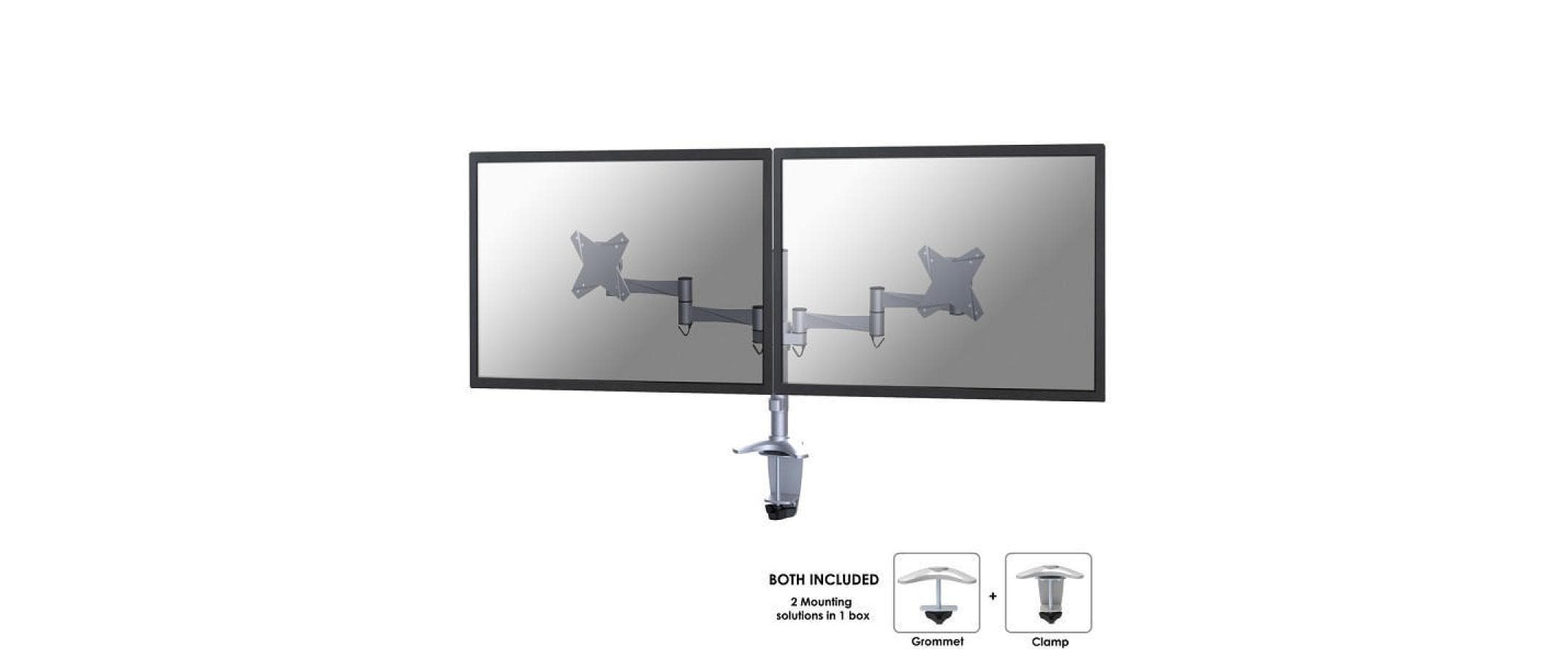 NEOMOUNTS Tischhalterung FPMA-D1330DSILVER bis 18 kg - Silber
