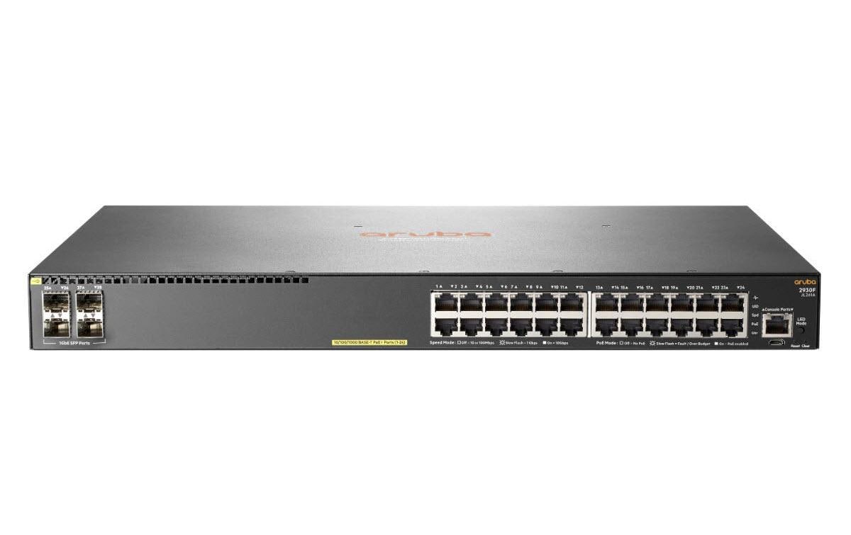 481991 - Mediatech HPE Aruba Networking HP 2930F-24G-4SFP: 24 Port L3 Switch Managed, 24x1Gbps, 4xSFP kaufen | Mediatech.ch