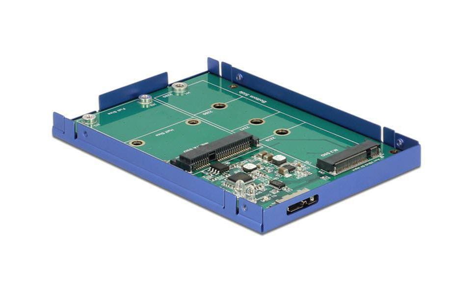 483874 - Mediatech Delock USB.3.1 2.5Gehäuse für mSATA/ M.2 für mSATA oder SATA M.2 SSD an USB3.1 Gen2 kaufen Schweiz | Mediatech.ch