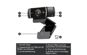 Logitech Webcam C922 Pro Stream USB