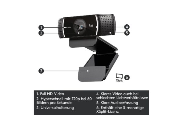 Logitech Webcam C922 Pro Stream USB