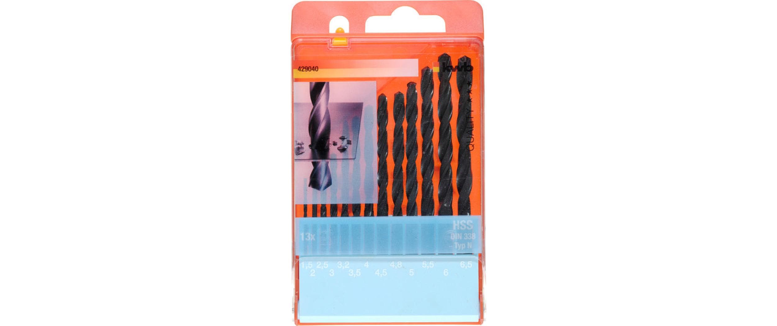 492128_1 - Mediatech kwb Spiralbohrer Set 13-teilig 1.5-6.5 mm