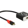 Delock USB-C Grafikkarte: HDMI, 4K support 4096x2160 mit 60 Hz, 20cm, schwarz