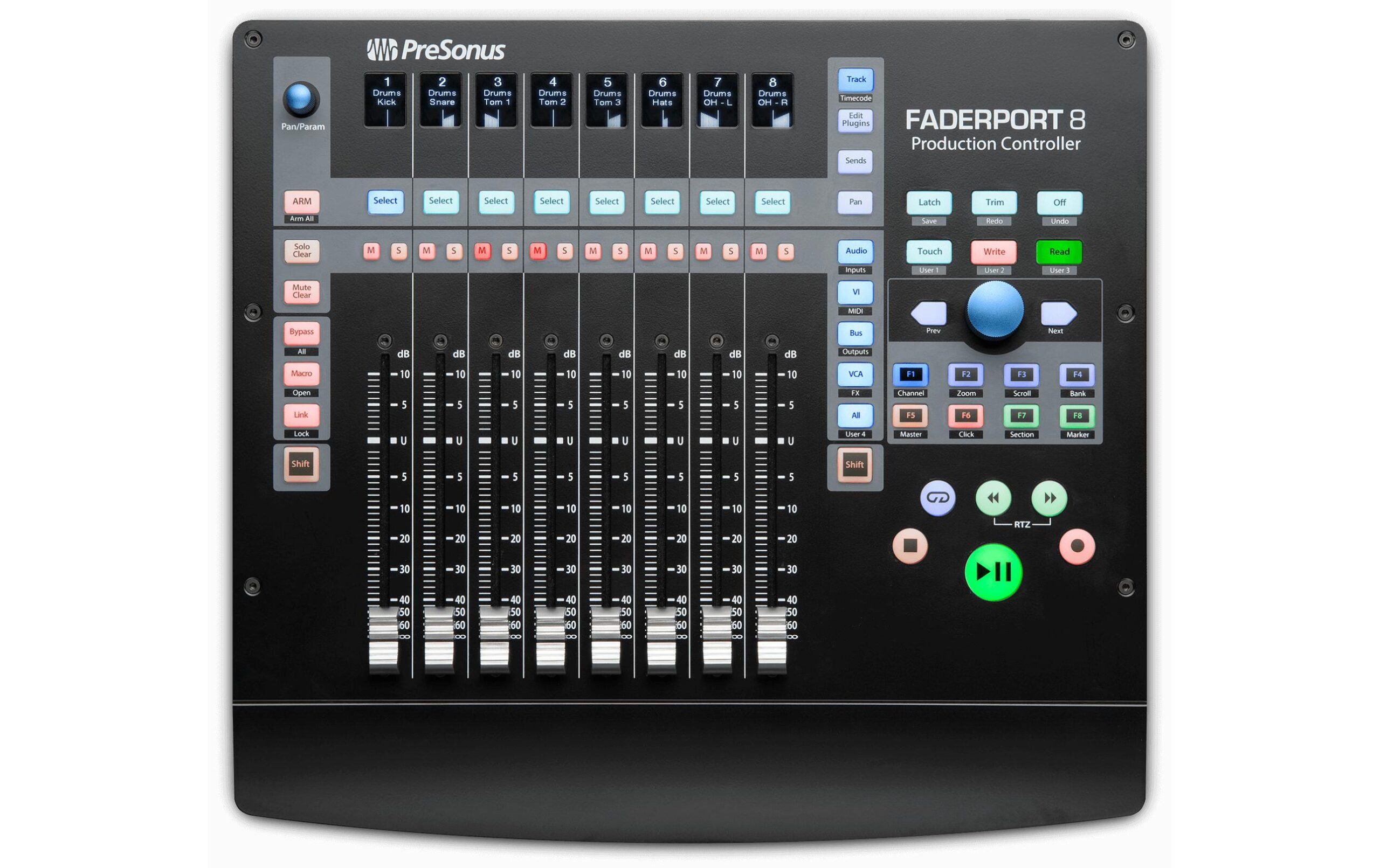518762 - Mediatech Presonus FaderPort 8 DAW Kontroller, Transport, Motorfader kaufen Schweiz | Mediatech.ch